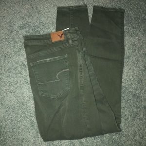 Olive super high-rise jegging